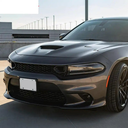 2015-2023 Dodge Charger 19 SRT Hellcat Front Bumper Cover W/Fog Lamps Unpainted Black