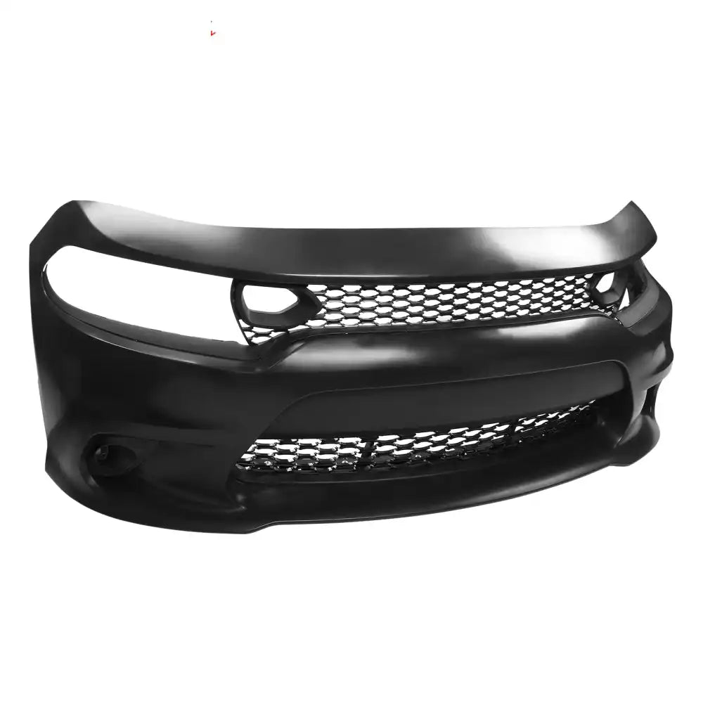 2015-2023 Dodge Charger 19 SRT Hellcat Front Bumper Cover W/Fog Lamps Unpainted Black