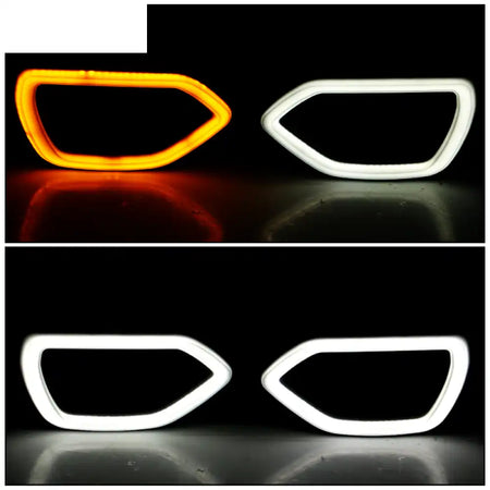 2015-2023 Dodge Charger Black Front Bumper Foglights Grille Lights PP