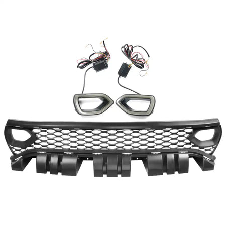 2015-2023 Dodge Charger Black Front Bumper Foglights Grille Lights PP