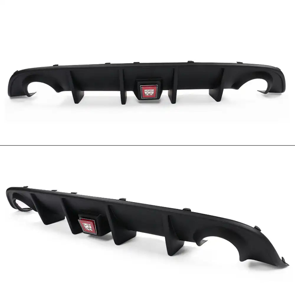 2015-2023 Dodge Charger Black Rear Bumper Diffuser Red Brake Light PP