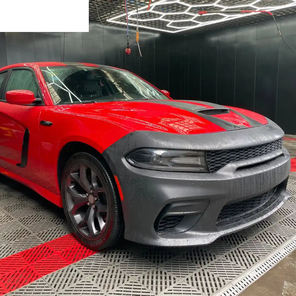 2015-2023 Dodge Charger Front Bumper Cover Grill Kit Widebody Black PP Matte Black