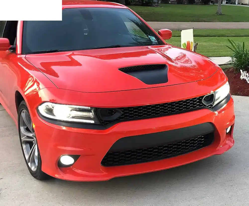 2015-2023 Dodge Charger Grill Unpainted Black Front Upper Car Grille