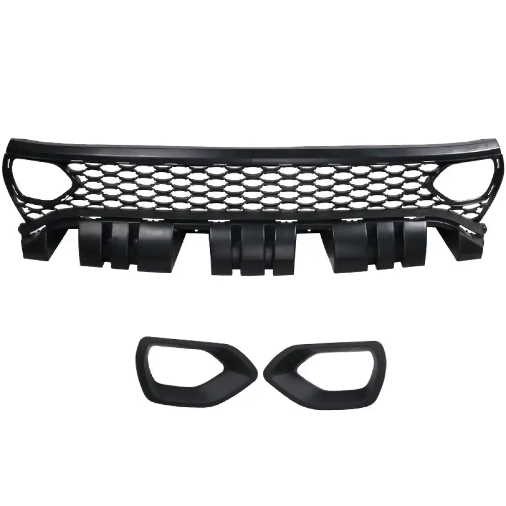 2015-2023 Dodge Charger Grill Unpainted Black Front Upper Car Grille