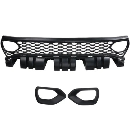 2015-2023 Dodge Charger Grill Unpainted Black Front Upper Car Grille