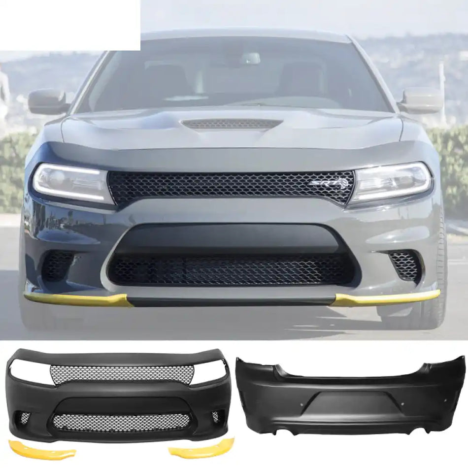 2015-2023 Dodge Charger Hellcat Front & Rear Full Bumper Conversion PP