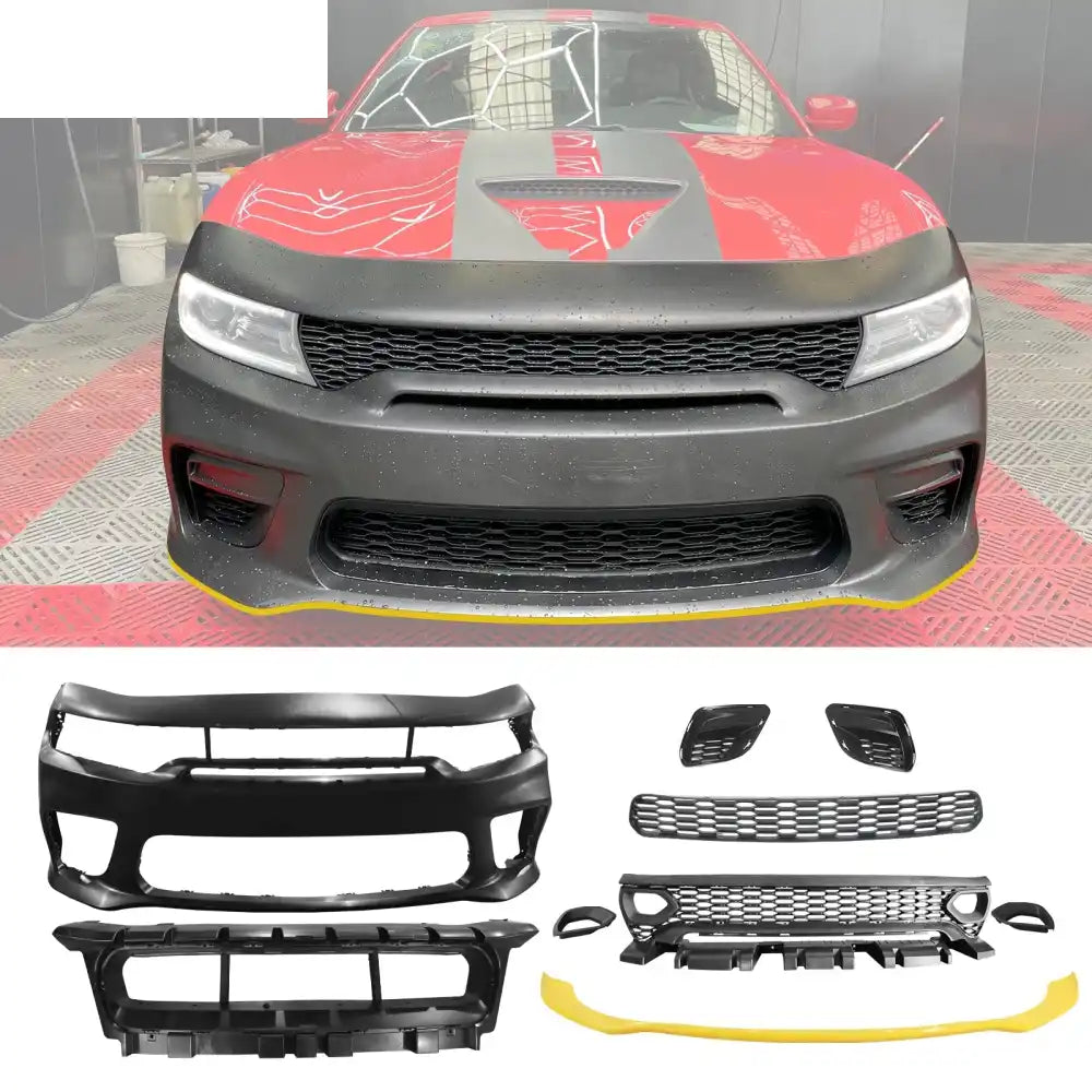 2015-2023 Dodge Charger Rear & Front Bumper Yellow Lip Diffuser Yellow