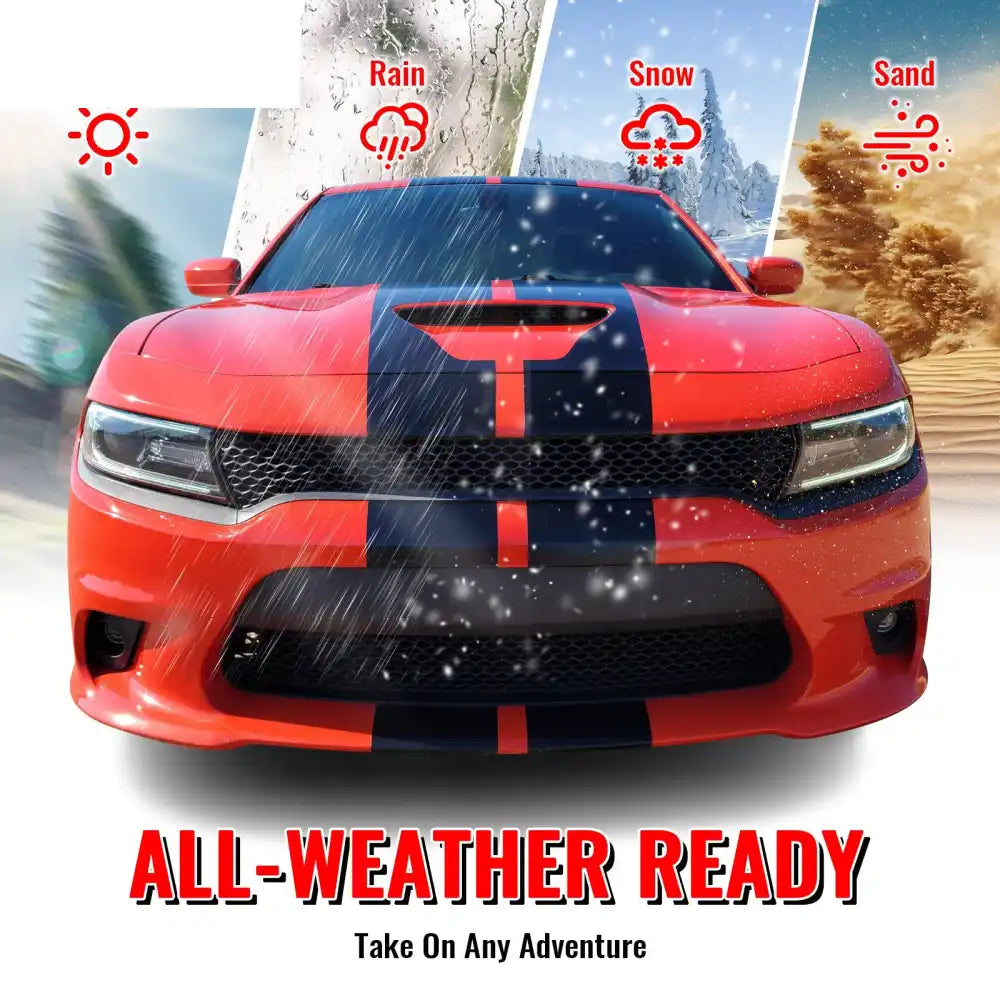 2015-2023 Dodge Charger SRT Hellcat Front Bumper Cover W/Fog Lamps PP Unpainted Black