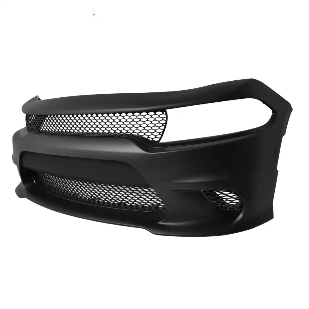 2015-2023 Dodge Charger SRT Hellcat Front Bumper W/Fog Light Grilles Unpainted Black