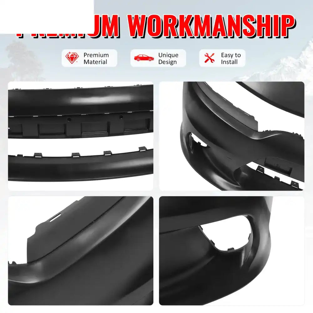 2015-2023 Dodge Charger SRT Hellcat Style Car Front Bumper Cover PP Unpainted Black