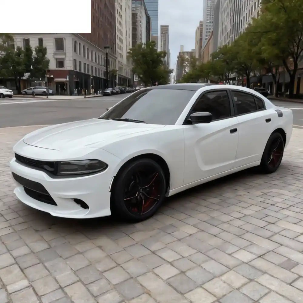 2015-2023 Dodge Charger SRT Hellcat Style Car Front Bumper Cover PP Unpainted Black