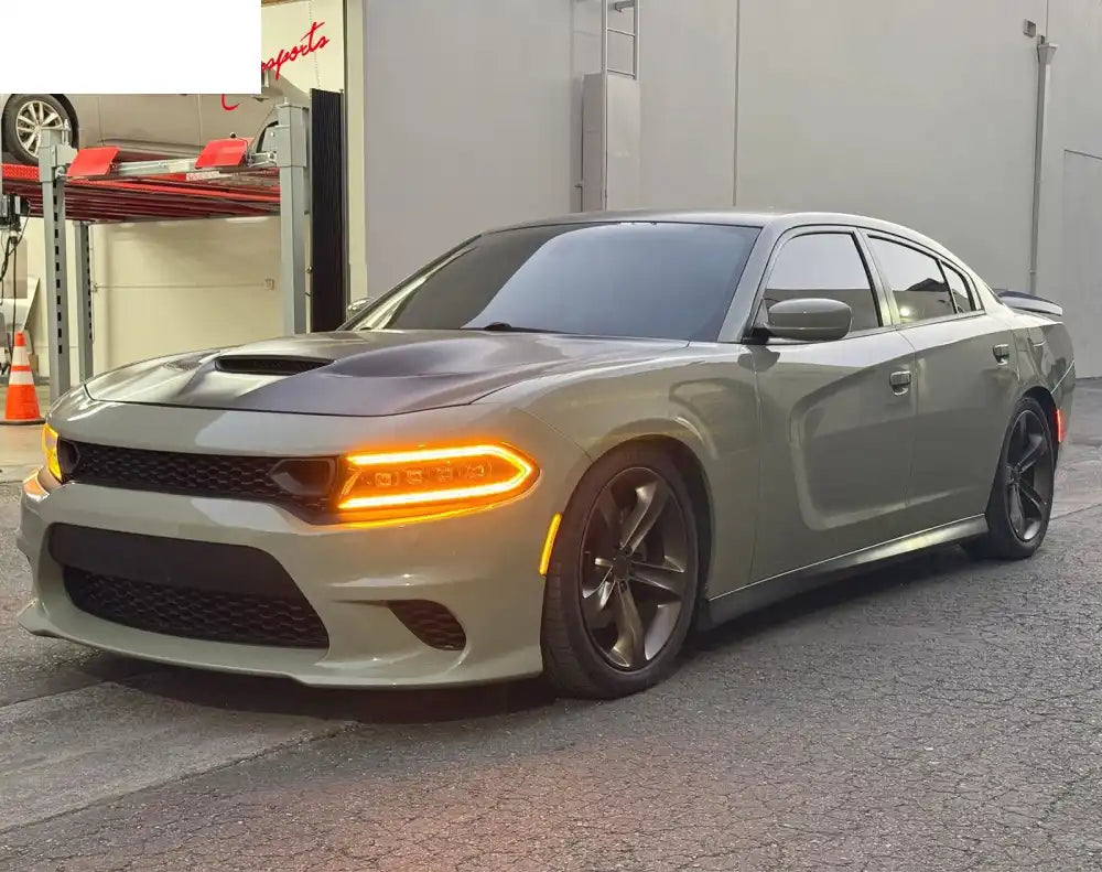 2015-2023 Dodge Charger SRT Style Car Hood Scoop Vent Black Aluminum