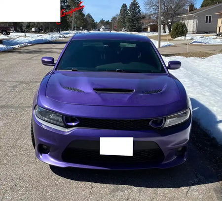 2015-2023 Dodge Charger SRT Style Car Hood Scoop Vent Black Aluminum