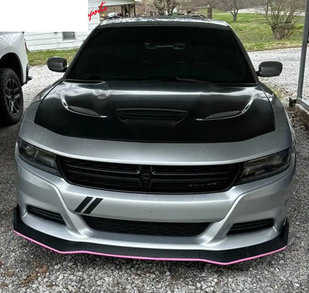 2015-2023 Dodge Charger SRT Style Car Hood Scoop Vent Black Aluminum