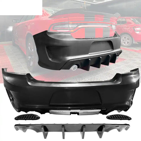 2015-2023 Dodge Charger Standard Sedan CFL Rear Bumper Diffuser PP