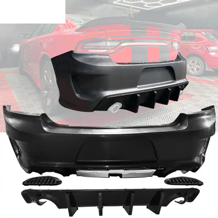 2015-2023 Dodge Charger Standard Sedan Rear Bumper Kits Diffuser PP