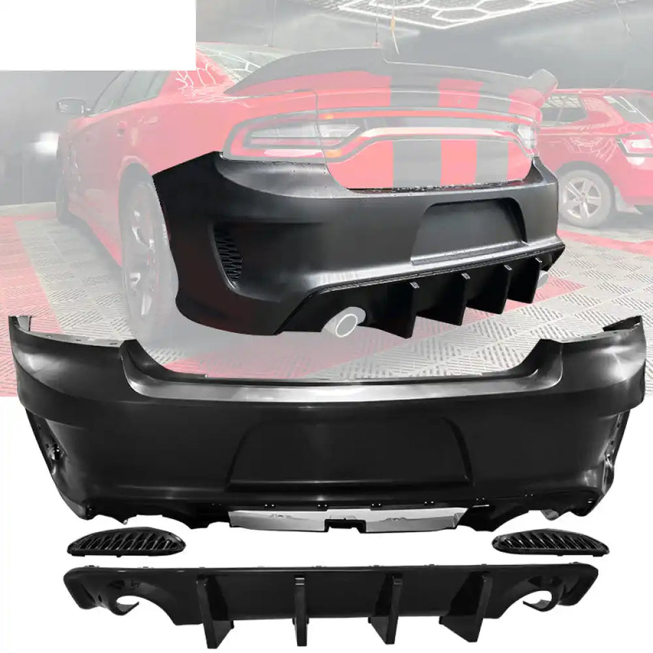 2015-2023 Dodge Charger Standard Sedan Rear Bumper Kits Diffuser PP