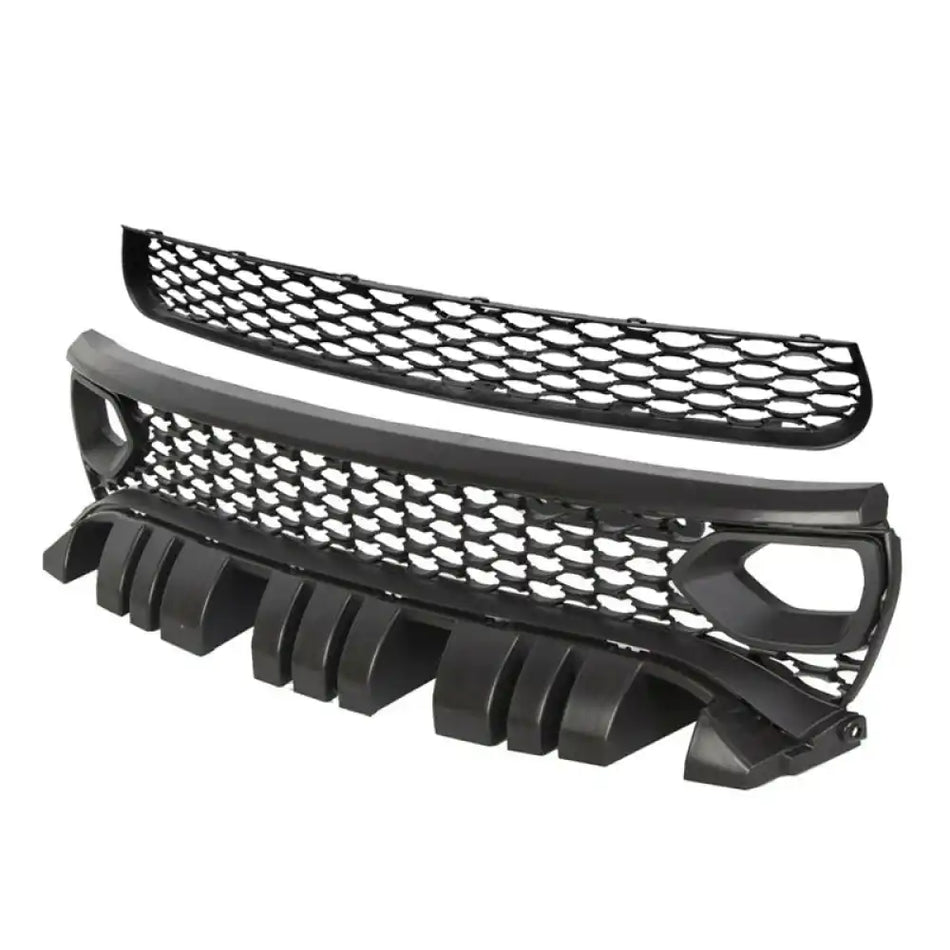 2015-2023 Dodge Charger Upper & Lower Car Grilles w/ Air Ducts 2PC PP
