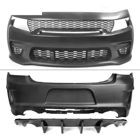 2015-2023 Dodge Charger Widebody CFL Whole Bumper Kits Diffuser PP