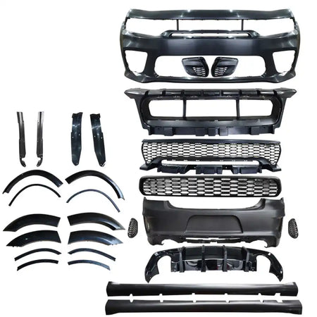 2015-2023 Dodge Charger Widebody Gloss Whole Bumper Kits Diffuser PP