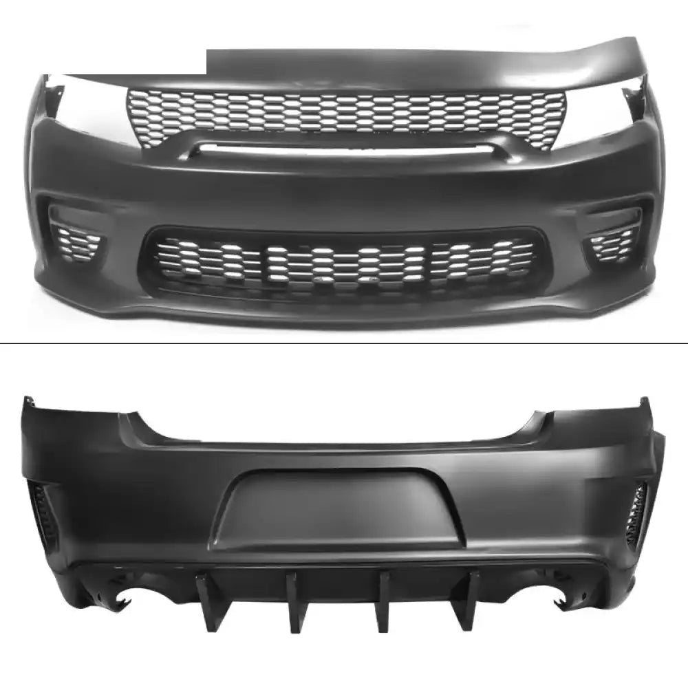 2015-2023 Dodge Charger Widebody Gloss Whole Bumper Kits Diffuser PP