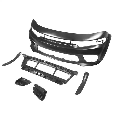 2015-2023 Dodge Charger Widebody Rear Bumper Covers W/ SRT Grilles ABS Carbon Fiber Print