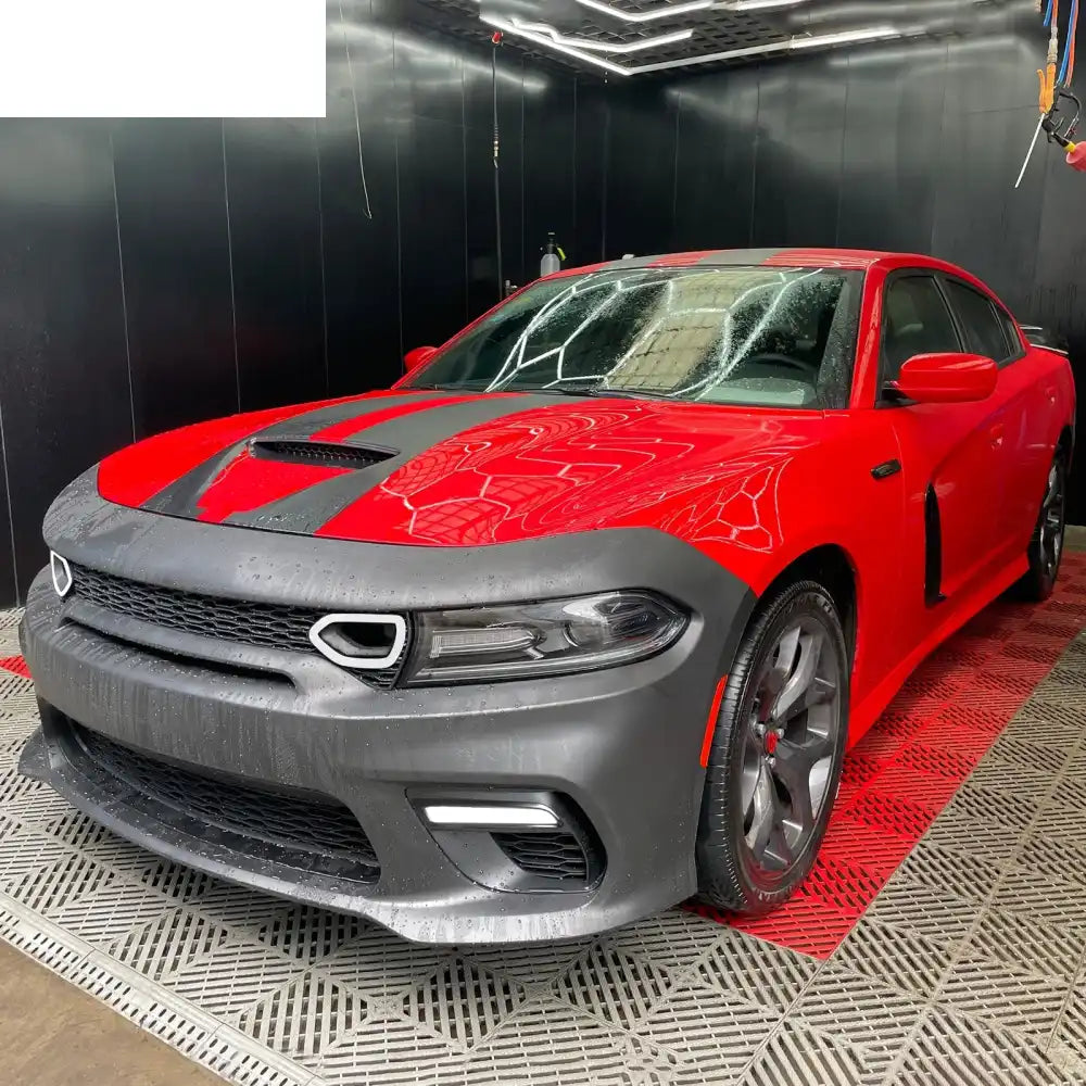 2015-2023 Dodge Charger Widebody SRT Black Front Bumper W/LED Light PP