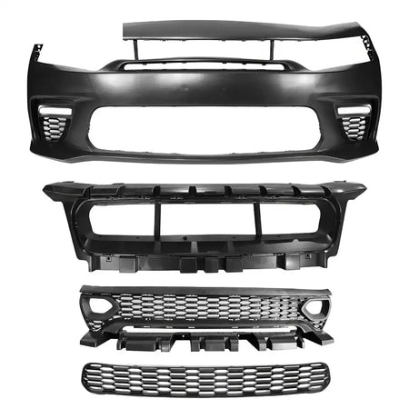 2015-2023 Dodge Charger Widebody SRT Black LED Front Bumper Kits PP