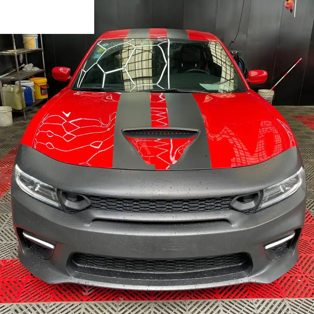 2015-2023 Dodge Charger Widebody SRT Black LED Front Bumper Kits PP