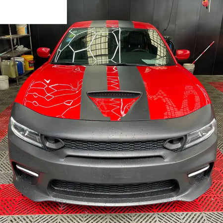 2015-2023 Dodge Charger Widebody SRT Black LED Front Bumper Kits PP