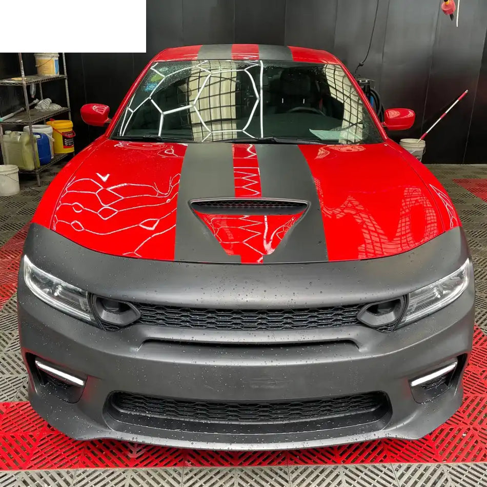 2015-2023 Dodge Charger Widebody SRT Black LED Front Bumper Kits PP