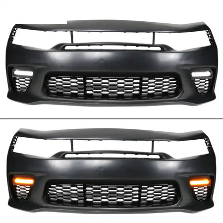 2015-2023 Dodge Charger Widebody SRT Bumper Cover Yellow Lip LED PP Yellow