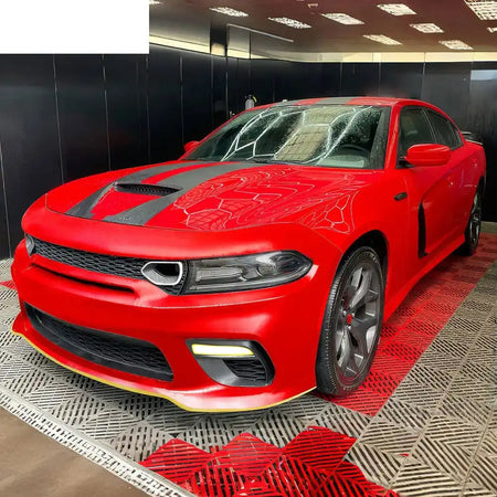 2015-2023 Dodge Charger Widebody SRT Bumper Cover Yellow Lip LED PP Yellow