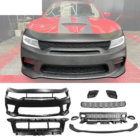2015-2023 Dodge Charger Widebody SRT Rear & Front Bumper Lip Diffuser Matte Black