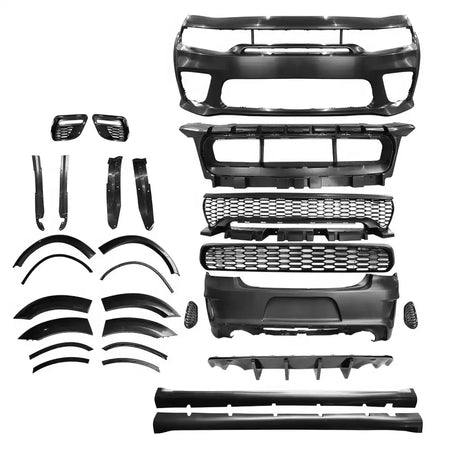 2015-2023 Dodge Charger Widebody Whole Bumper Kits Diffuser LED PP