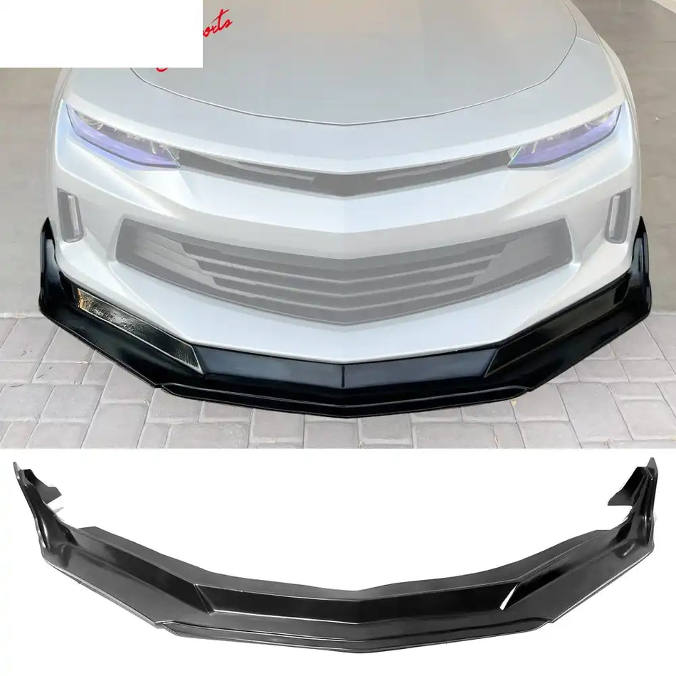 2016-2018 Chevrolet Camaro Xtreme Style Unpainted Front Bumper Lip PU Unpainted Black