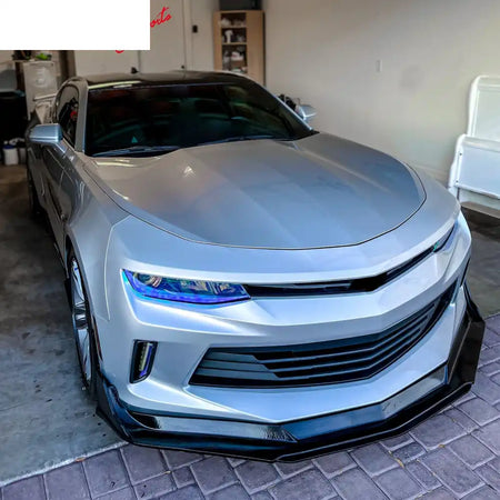 2016-2018 Chevrolet Camaro Xtreme Style Unpainted Front Bumper Lip PU Unpainted Black
