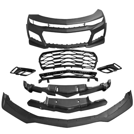 2016-2018 Chevrolet Camaro ZL1 Black Front Bumper w/ Lip & Grille PP