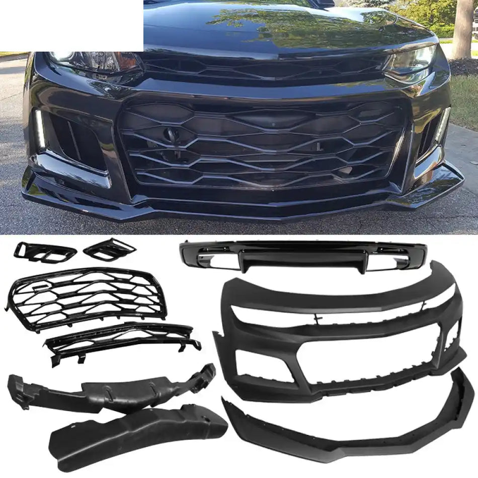 2016-2018 Chevrolet Camaro ZL1 Style Front Bumper & OE Rear Diffuser