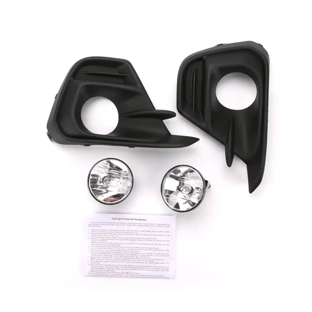 2016-2018 Chevrolet Spark Black Housing Clear Lens Fog Light ABS