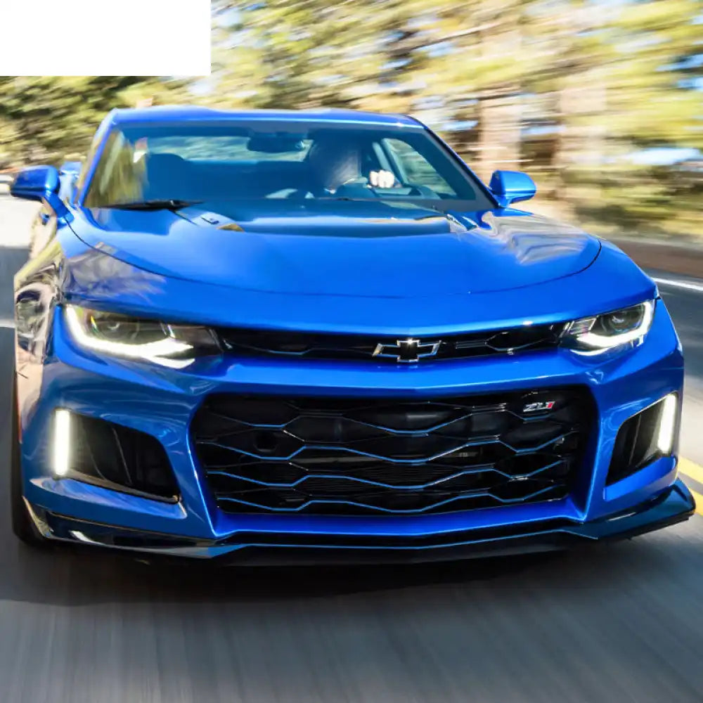 2016-2018 Chevy Camaro 2Dr ZL1 Style Unpainted Black Upper Grille ABS