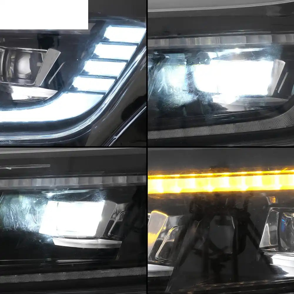 2016-2018 Chevy Camaro Projector DRL LED Headlights Clear Lens Pair