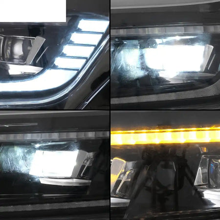 2016-2018 Chevy Camaro Projector DRL LED Headlights Clear Lens Pair