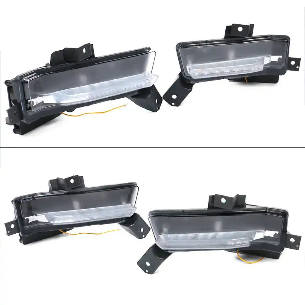 2016-2018 Chevy Camaro SS Fog Lights w/ Amber Truning Signal ABS PC