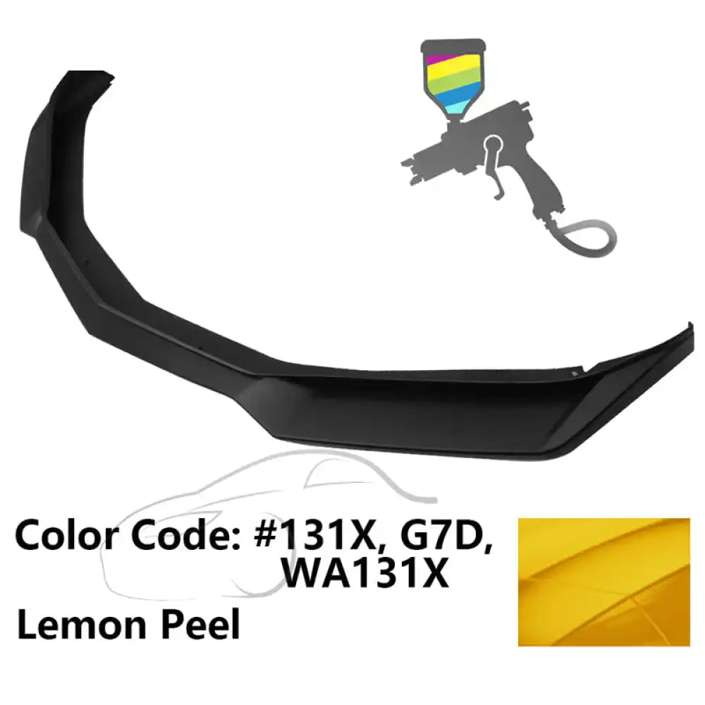 2016-2018 Chevy Camaro ZL1 Style Front Bumper Lip Chin Spoiler PP #131X, G7D, WA131X Lemon Peel
