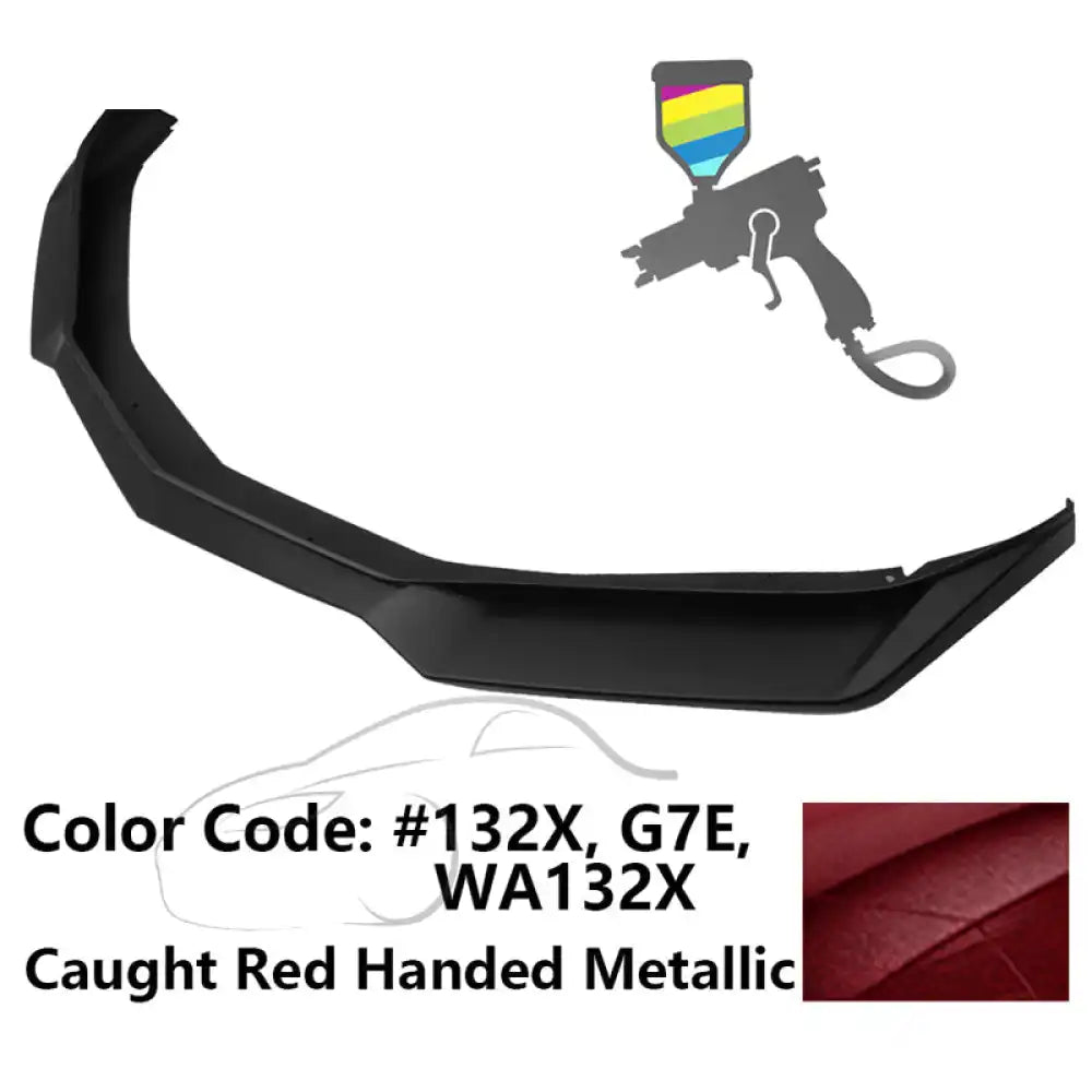 2016-2018 Chevy Camaro ZL1 Style Front Bumper Lip Chin Spoiler PP #132X, WA132X Caught Red Handed Metallic