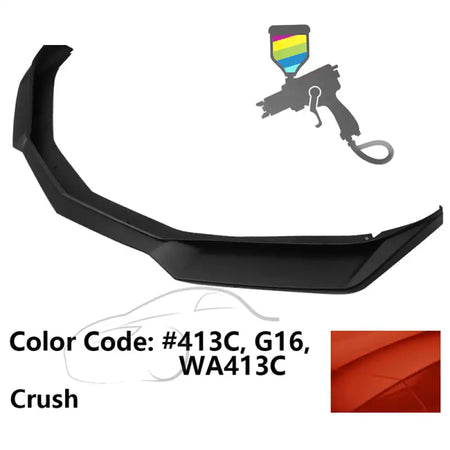 2016-2018 Chevy Camaro ZL1 Style Front Bumper Lip Chin Spoiler PP #413C, G16, WA413C Crush