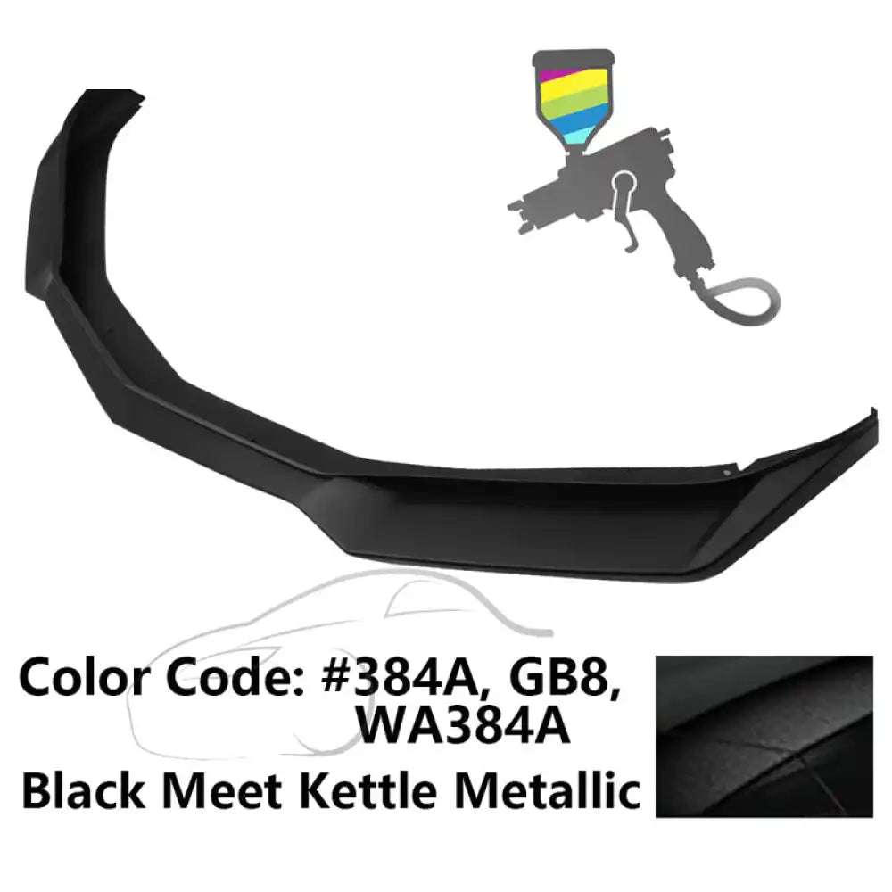 2016-2018 Chevy Camaro ZL1 Style Front Bumper Lip Chin Spoiler PP #GB8, WA384A Black Meet Kettle Metallic