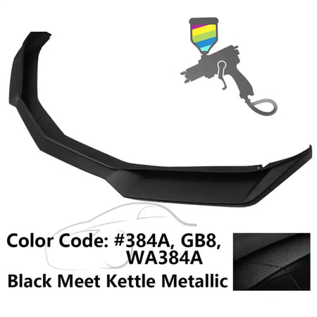 2016-2018 Chevy Camaro ZL1 Style Front Bumper Lip Chin Spoiler PP #GB8, WA384A Black Meet Kettle Metallic