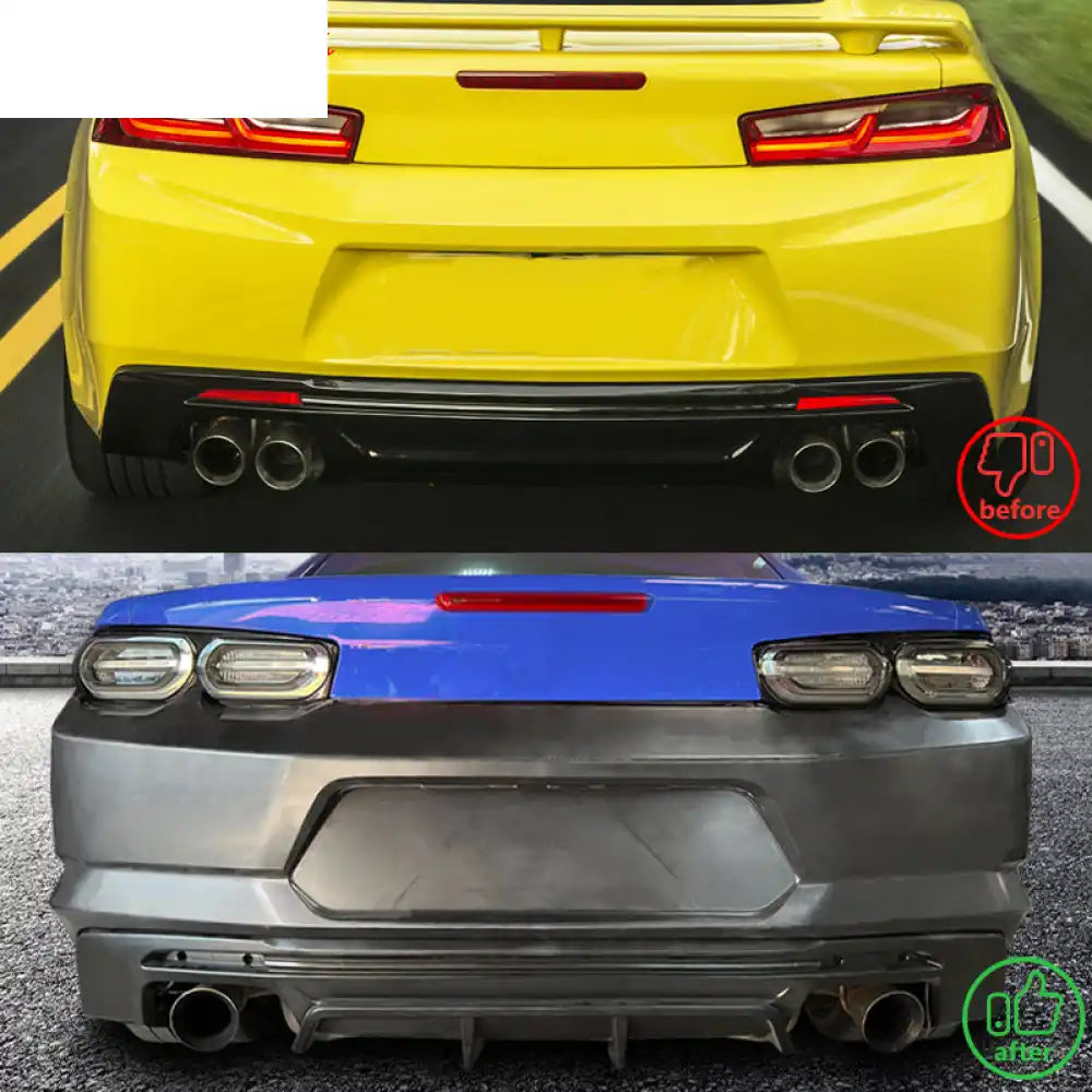 2016-2018 Chevy Camaro ZL1 Style Unpainted Rear Bumper Conversion PP